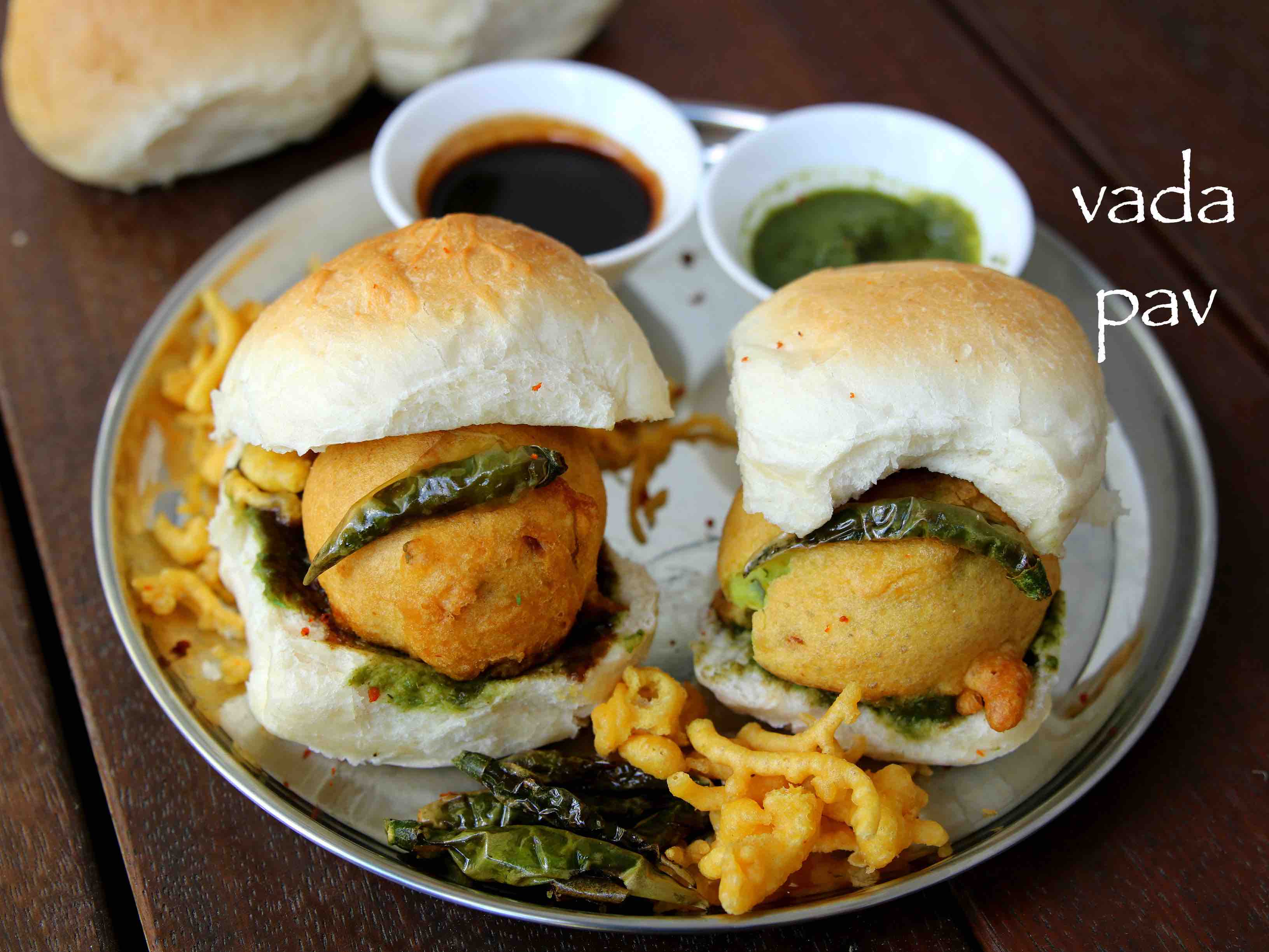 Batata Vada Samber Double 2 Pav